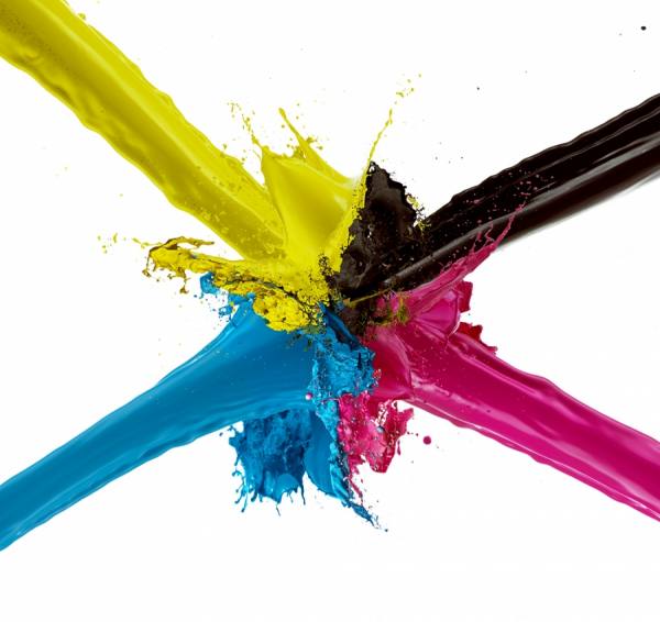 Photograph Jonathan Knowles Cmyk Paint Splash on One Eyeland